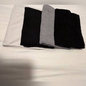 Set of 4, Black, Gray, and White Tank tops. 1X and 2Xl